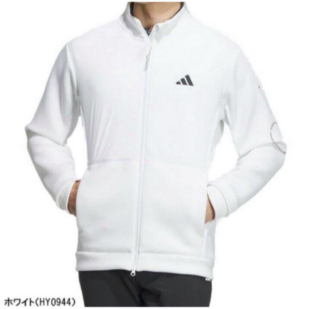 送料無料 新品 adidas GOLF ダンボールニット フルジップXXL WT adidas（アディダス） コート ジャケット ダンボールニット バックロゴ