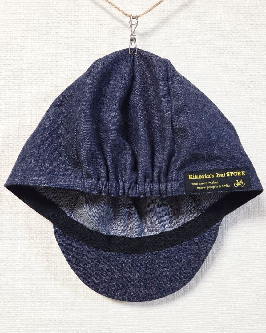 ☆サイクルキャップ☆【No.132】インディゴデニム(6オンス)