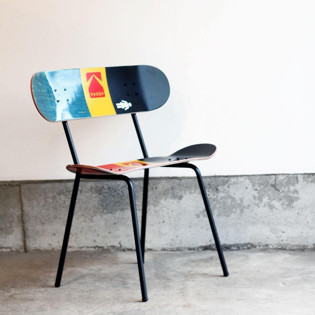 スケートボード チェア ベンチ 椅子 スツール スケボー ベース部品 001