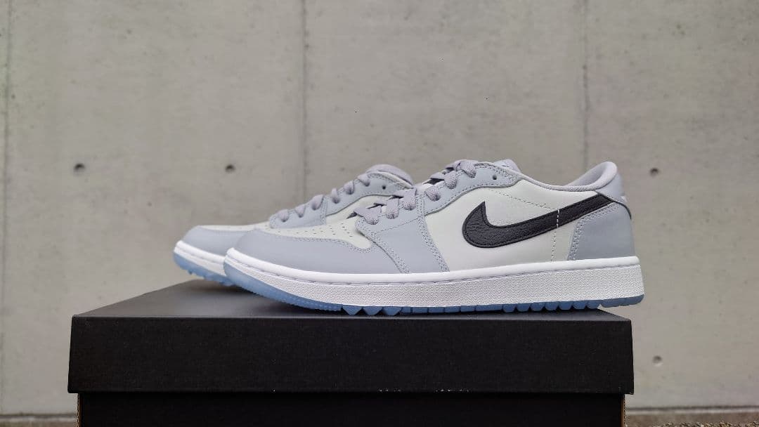シューズ(男性用) 26.5cm Nike Jordan 1 Low Golf Wolf Grey