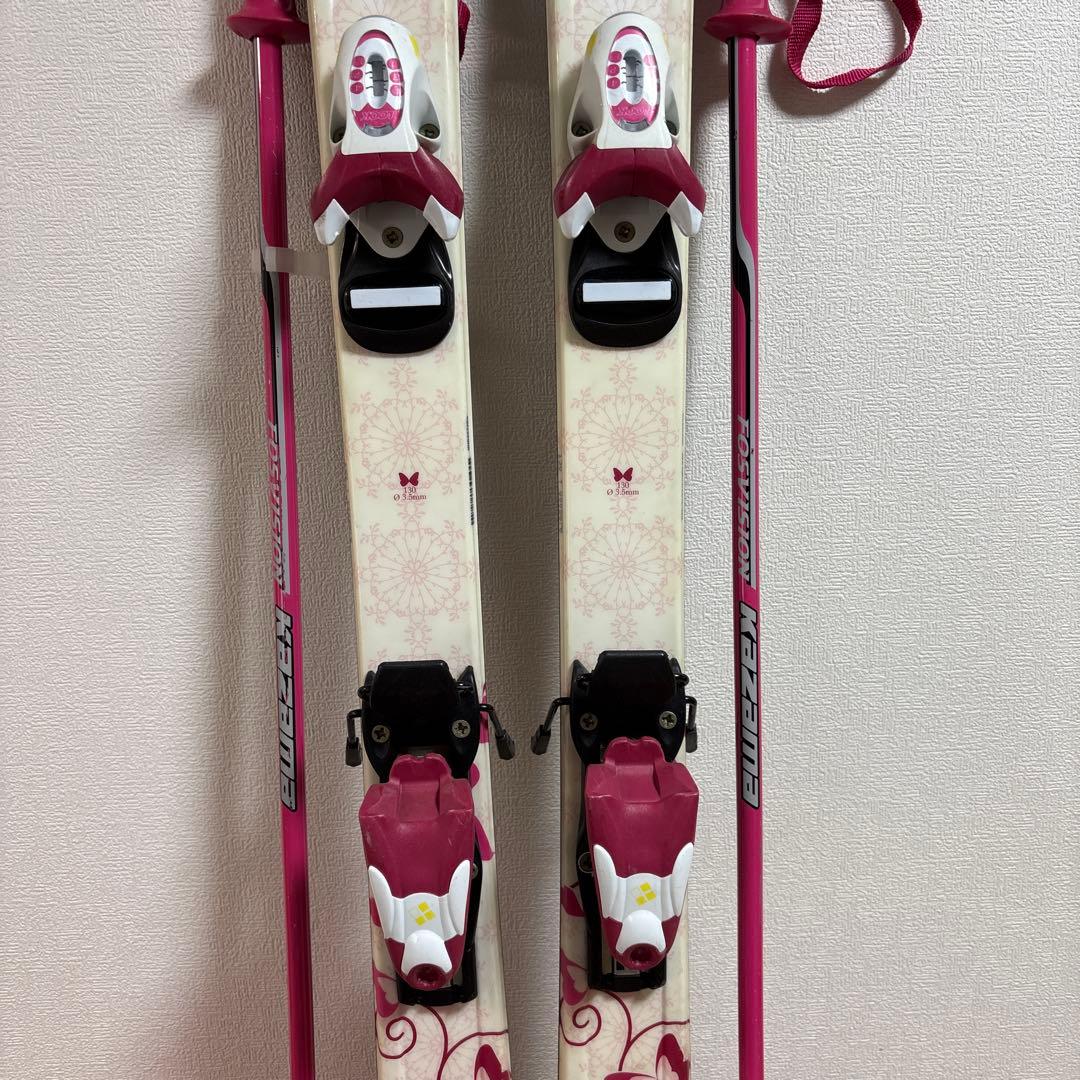 ジュニアストック付スキーセット KAZAMA 130cm ATOMIC23cm - メルカリ