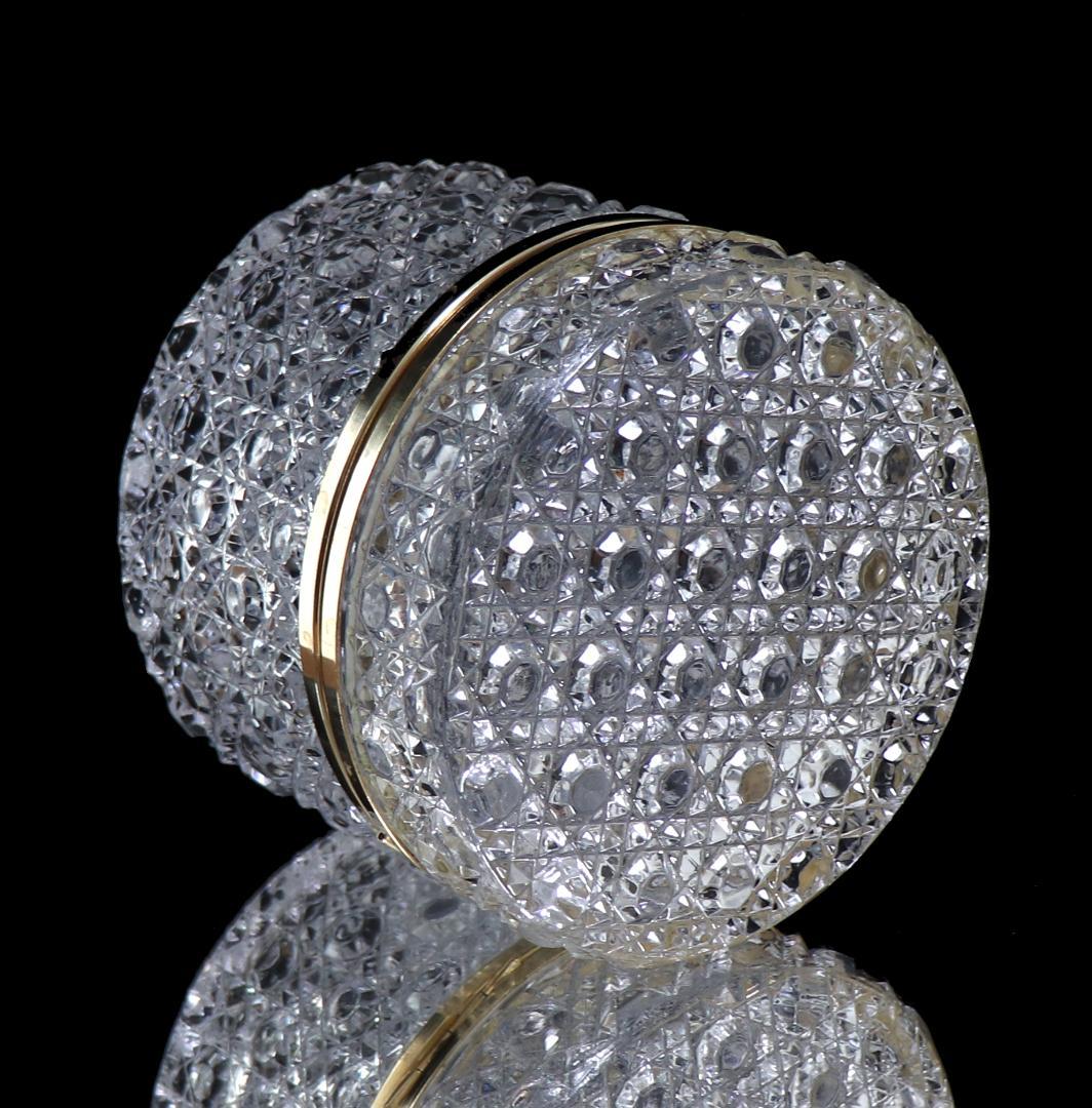 オールド・バカラ レア型 1.1kg 大型 ディアマン・ピエーリー 丸型 宝石箱