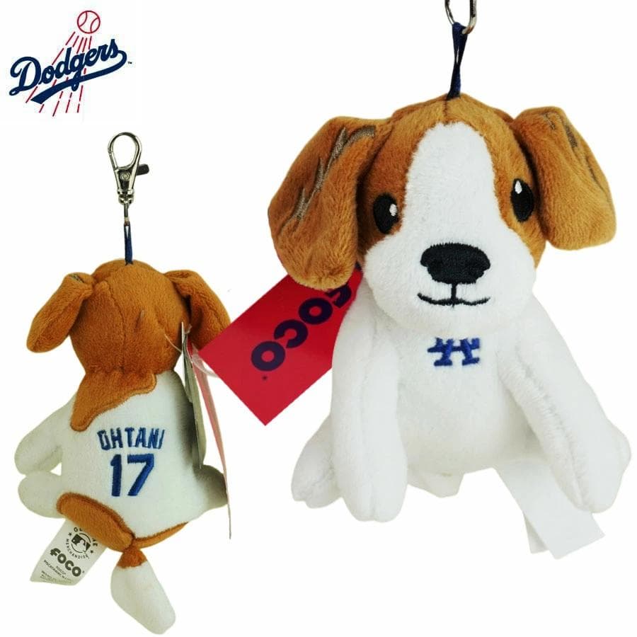 MLB公式ドジャースUSA限定大谷翔平デコイいぬのぬいぐるみキーホルダー