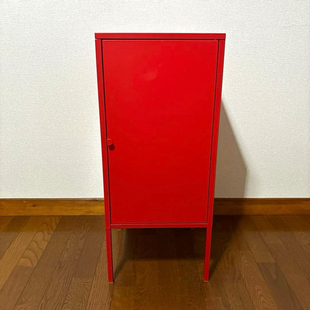 良品】IKEA LIXHULT スチール キャビネット レッド 廃盤 - メルカリ