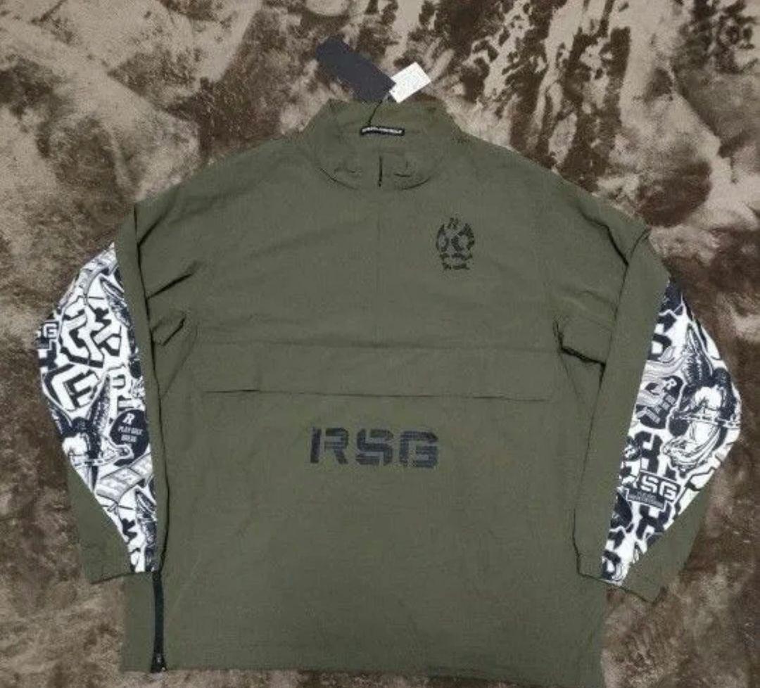 新品 6サイズ 定価36,300円 ラッセルノ ハーフジッププルオーバーブルゾン retock's】裏フリース ハーフジップ ビッグシルエット ナイロン