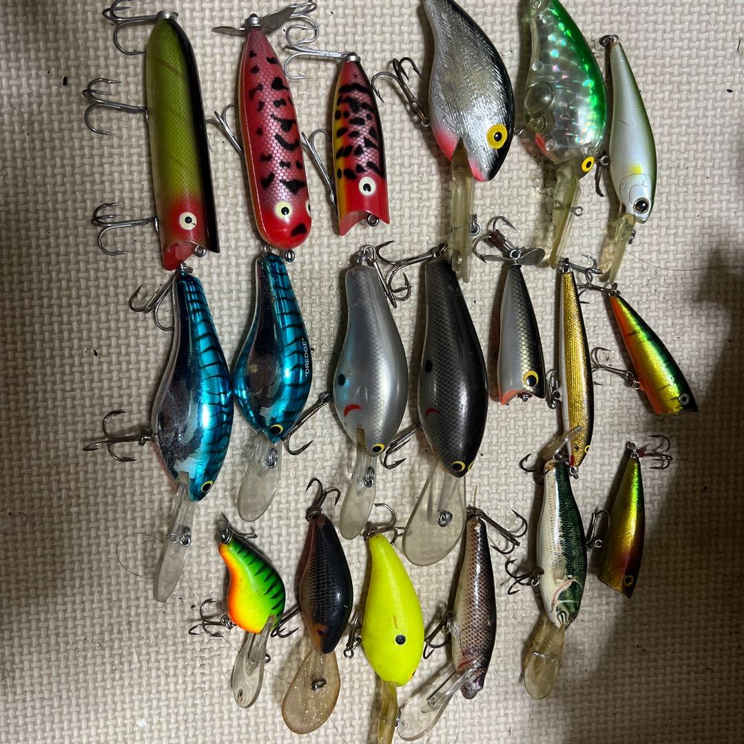 オールドルアー20個セット 訳有 ルアー セット ハードルアー 20個 Y12wkm20P バス釣り : 風迎釣具