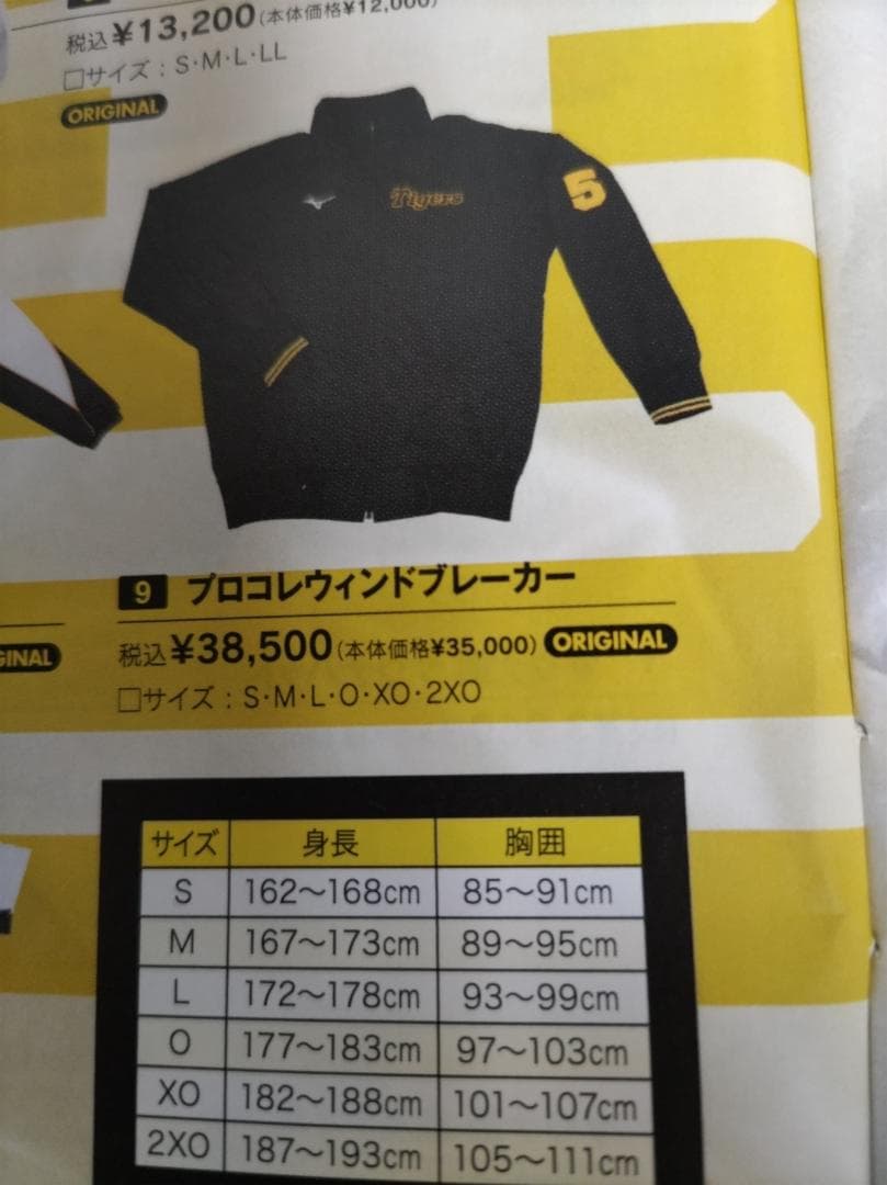 阪神タイガース プロモデル ウィンドブレーカー ジャンパー グランド