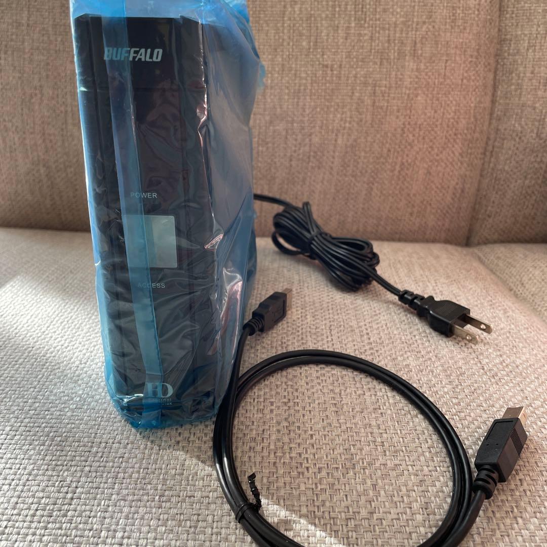 【未使用】BUFFALO 外付けハードディスクドライブ　& HDD冷却ファン BUFFALO DRAMキャッシュ搭載 外付け ハードディスク 4TB 冷却ファン