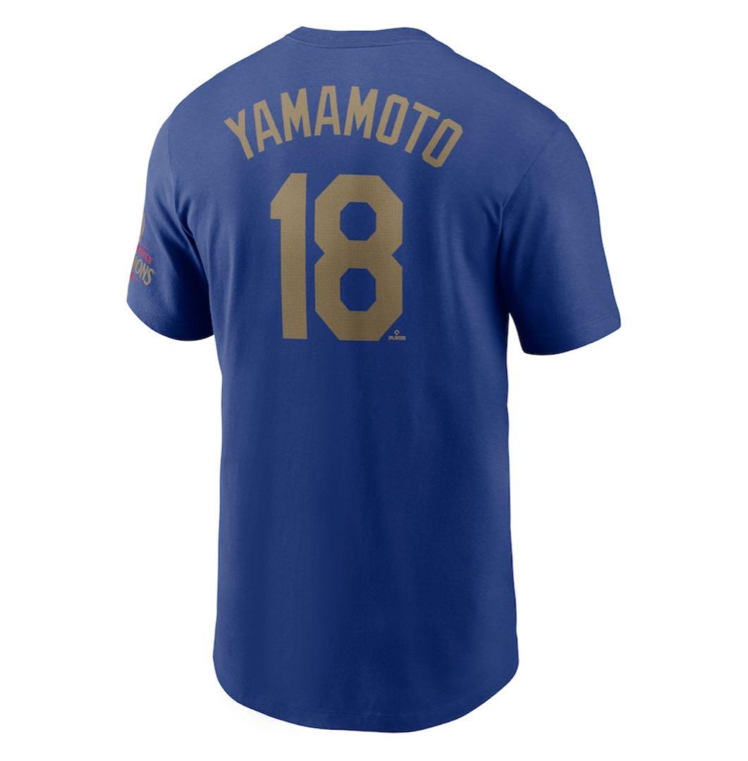 限定 山本由伸 Tシャツ サイズL ドジャース ゴールドコレクション 背