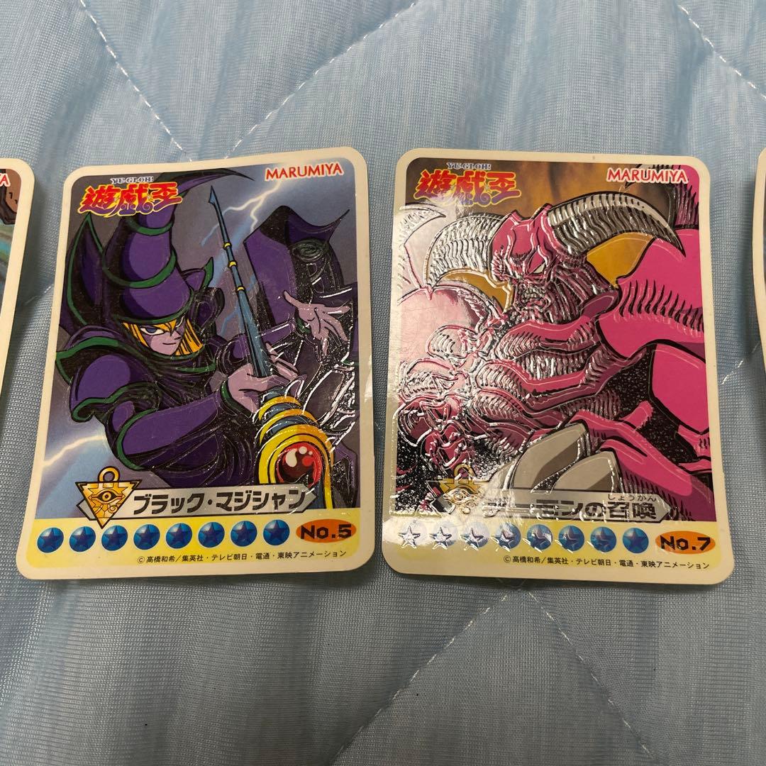 遊戯王 ライトステッカー 希少 丸美屋 ブラックマジシャン等 MARUMIYA