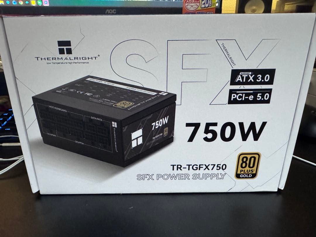 Thermalright SFX電源 750w Thermalright SFX 750W Black 80+PlatinumATX 3.0 (TR-TPFX-750