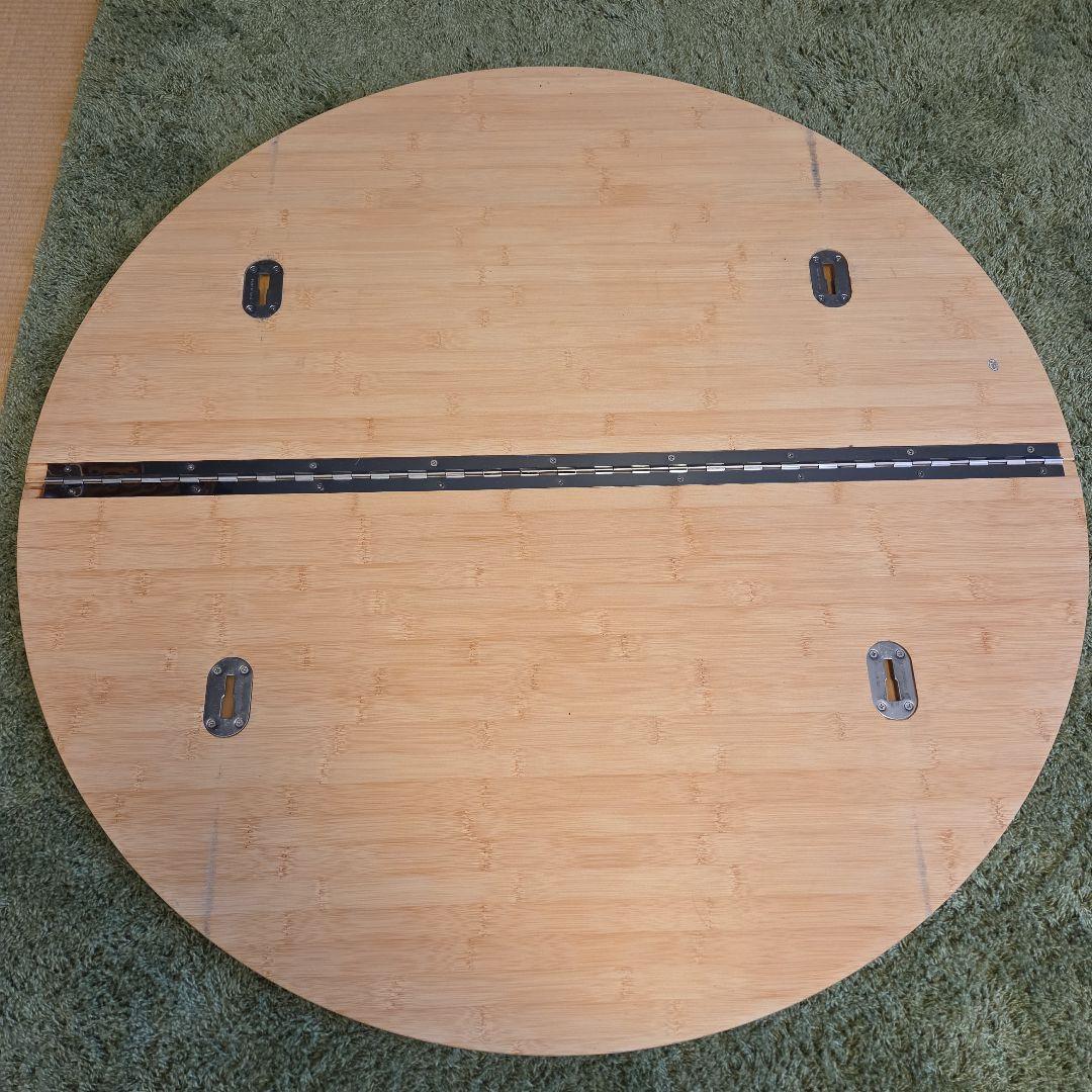 スノーピーク】ローテーブルラウンド 竹 LV-242 廃盤希少品 高さ調整