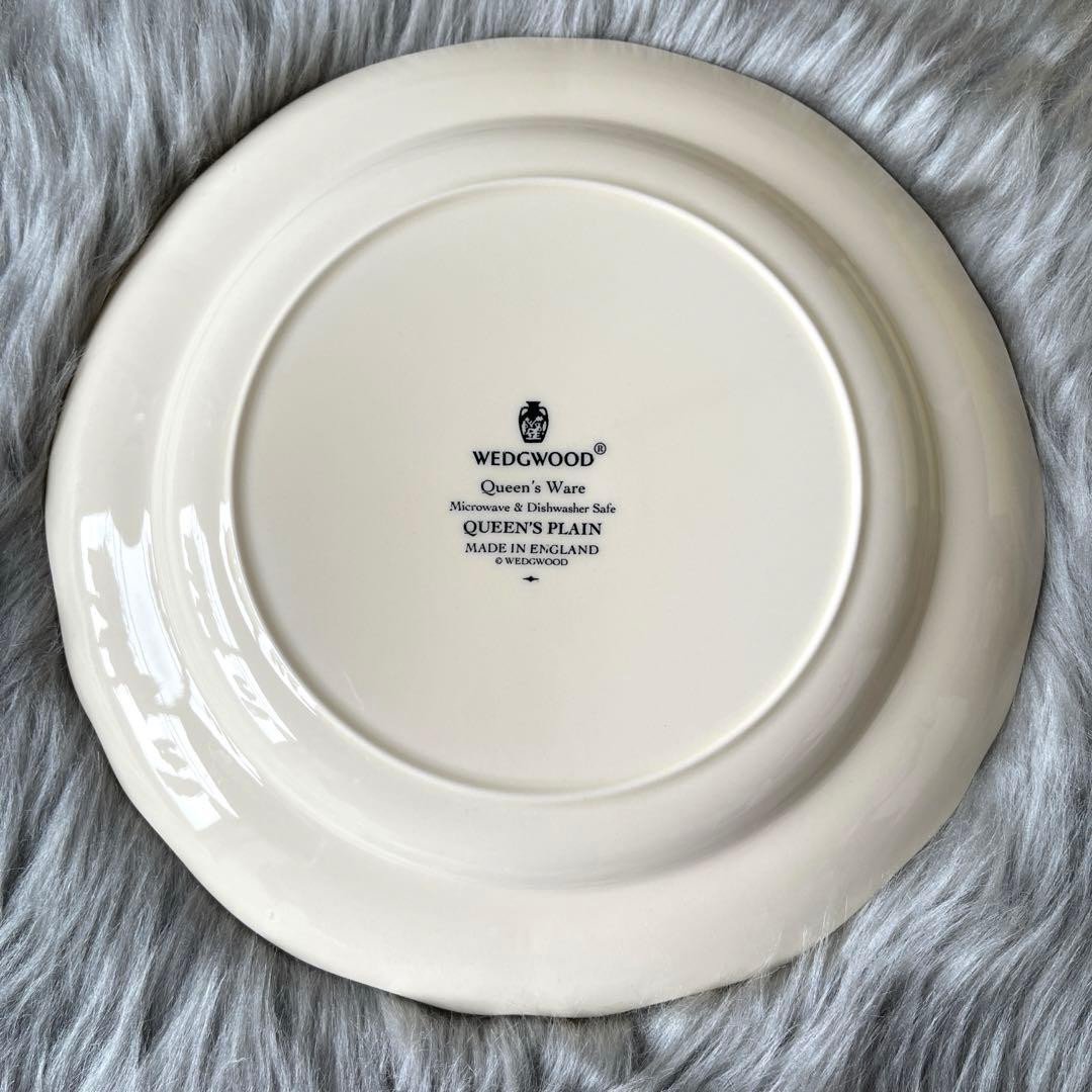 未使用品 ウェッジウッド クィーンズウェア 花リム クイーンズプレーン