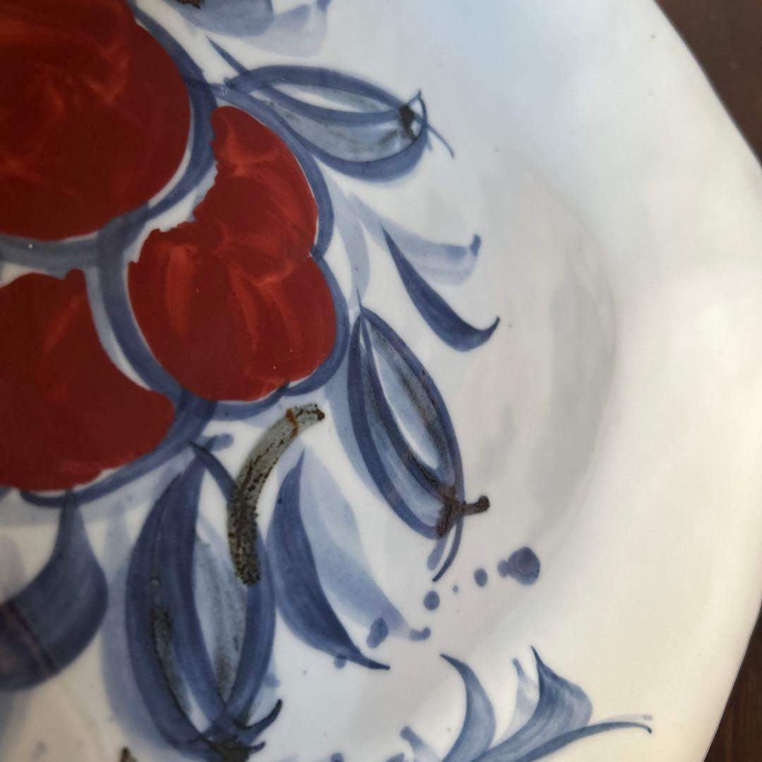 作家 陶芸作家 梅田純一 三角皿 三角鉢 椿