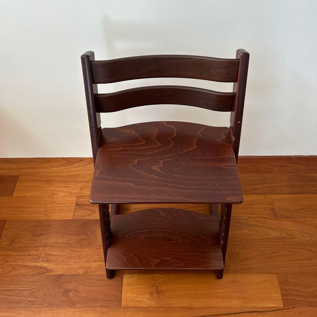 ストッケ トリップトラップ ウォールナットブラウン 椅子 ベビーチェア