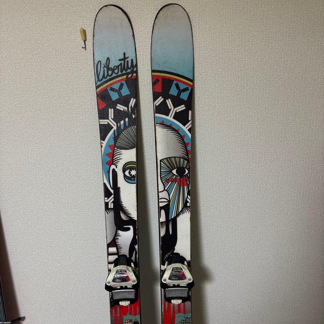 liberty スキー板 グラフィックデザイン 付属バインディング - メルカリ