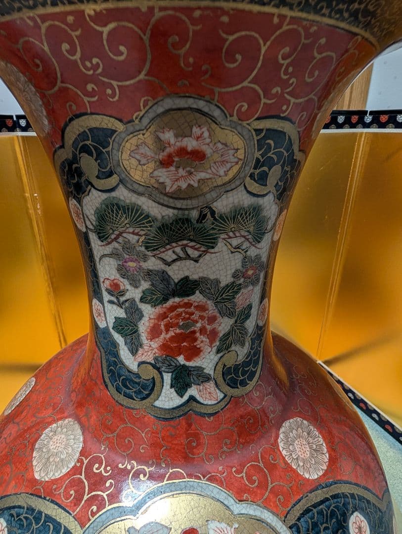 古美術 大型 壺 花瓶 古伊万里 飾り壺 玄関 置物