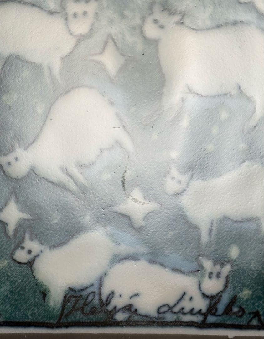 ARABIA ヘルヤ \"Pilvilampaat\" 陶板画