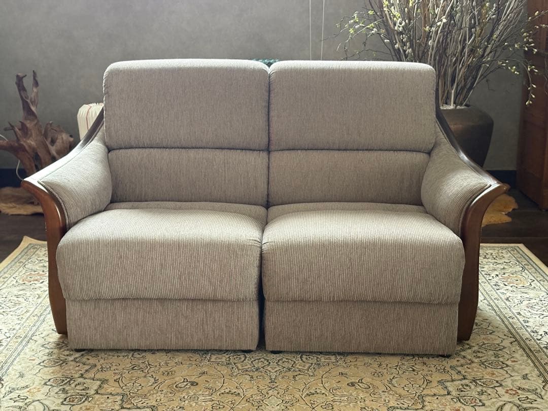 ① 希少 グレーファブリック セパレートソファ ビンテージソファ nZ