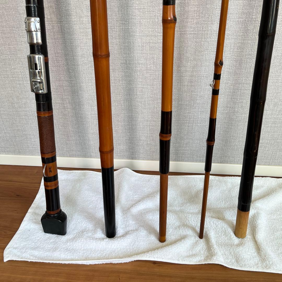 東光作3本半継ぎ竹竿石鯛竿