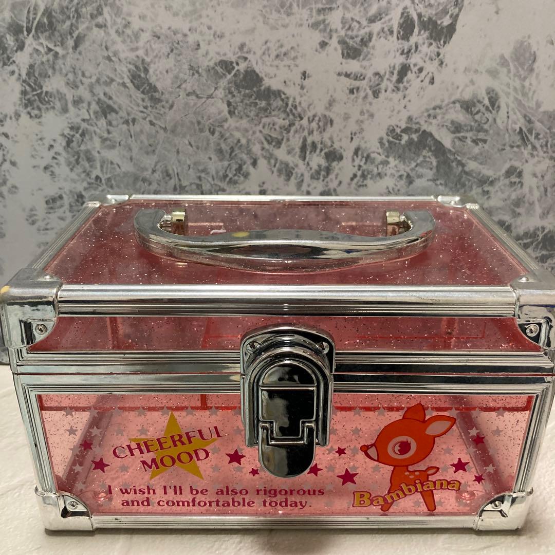 平成レトロ クリアボックス バニティケース 子鹿 - メルカリ