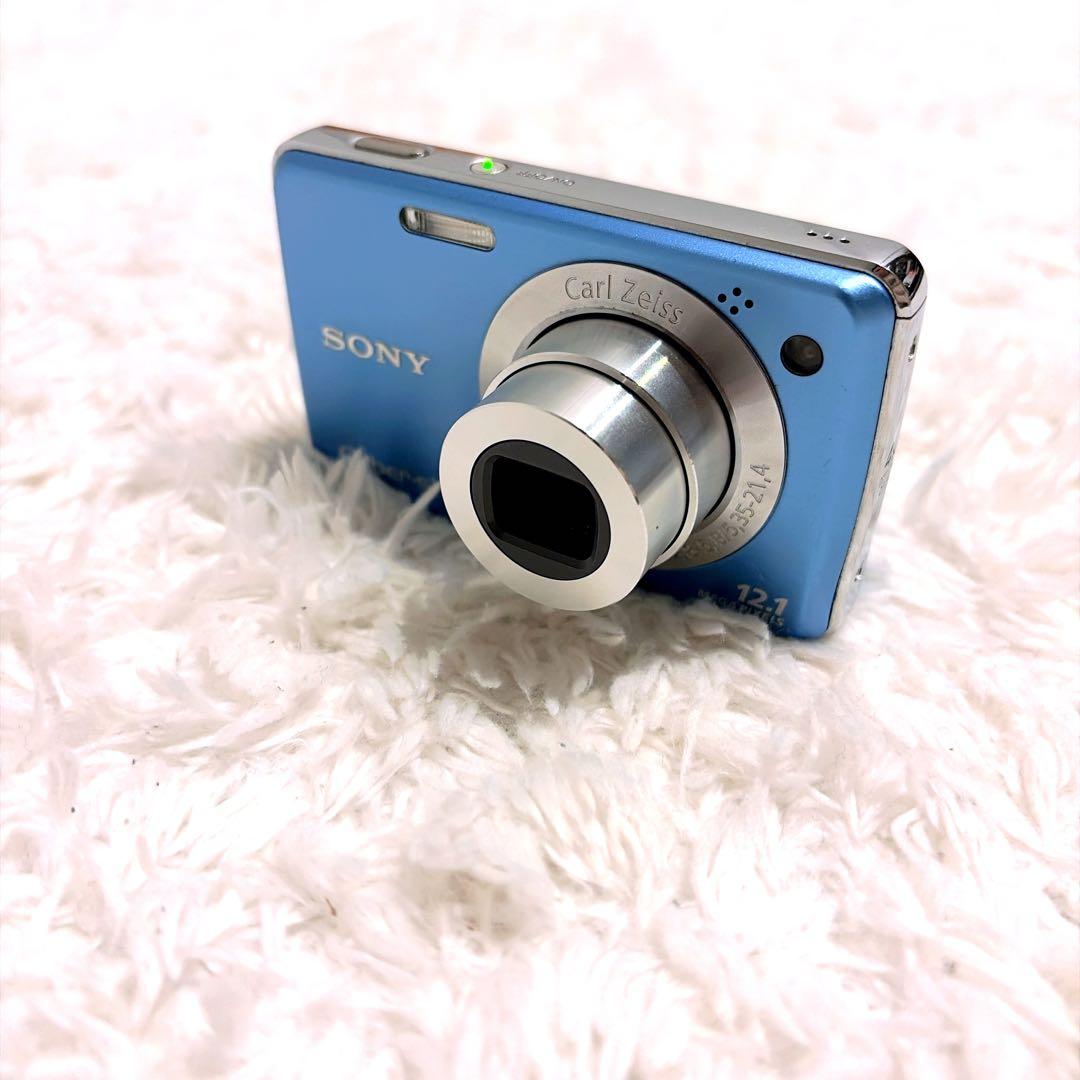 SONY 美品✨cyber shot dsc-w220 希少ブルー 85-10 - メルカリ