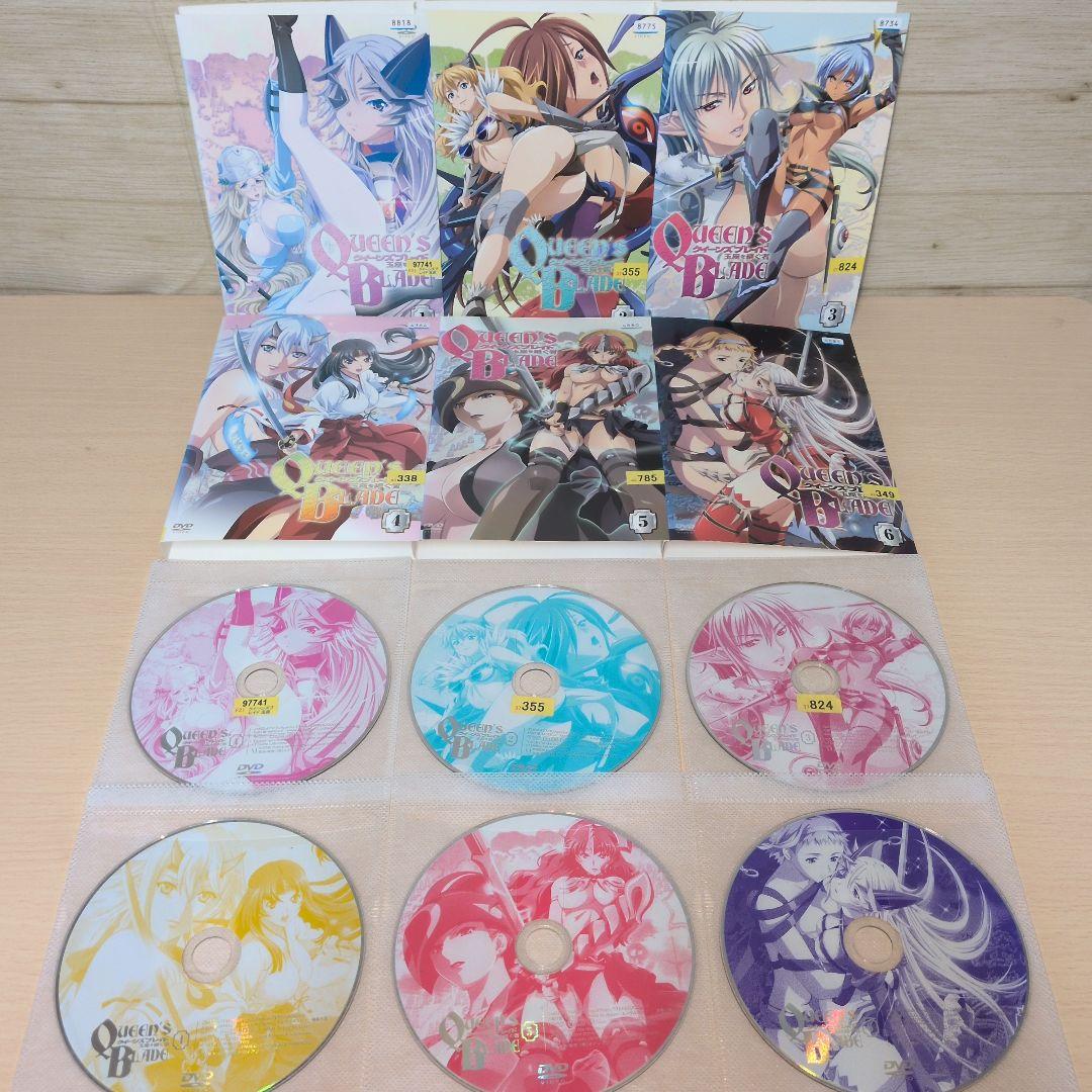 クイーンズブレイド 流浪の戦士1~6玉座を継ぐ者1~6 DVD 全12巻セット