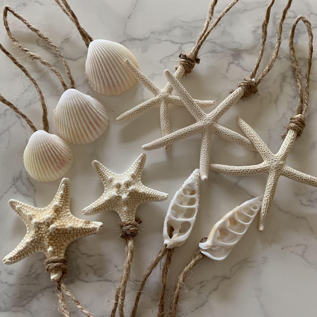 オーナメント 飾り ハワイ 南国 流木 リース ガーランド ホワイト