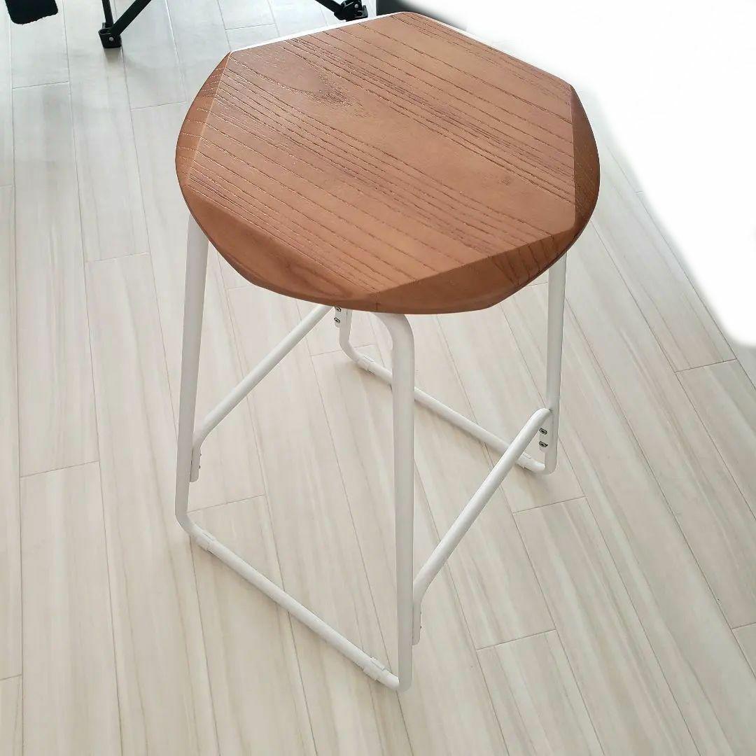 二脚 カウンターチェア ハイチェア 高さ65.5八角形スツール 木製天板 白脚 楽天市場】【5日限定☆全品☆10%OFFクーポン】 [二脚セット] スツール