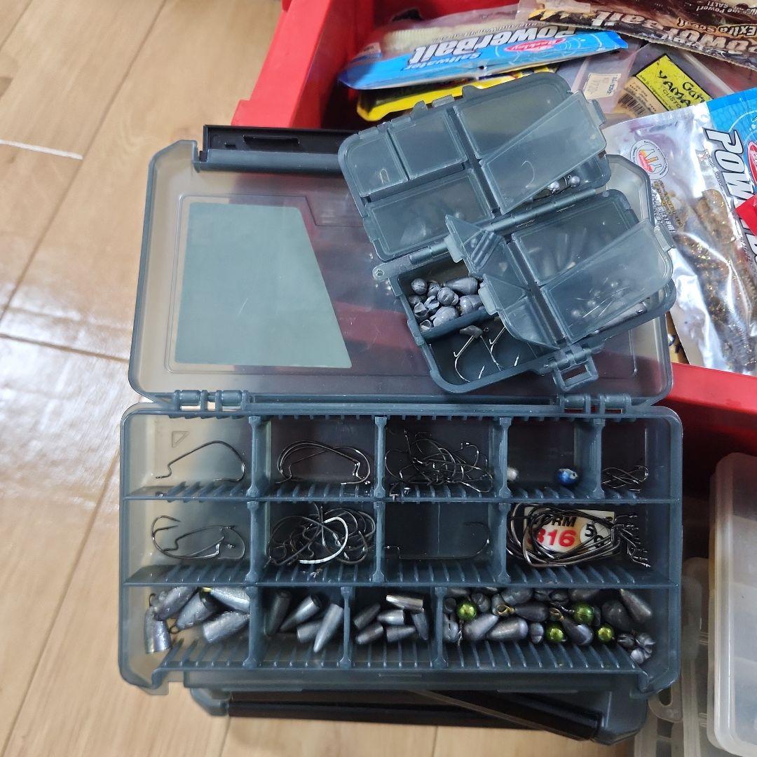 バス釣り引退 ワーム フック シンカー ジグヘッド まとめ売り☆ - メルカリ
