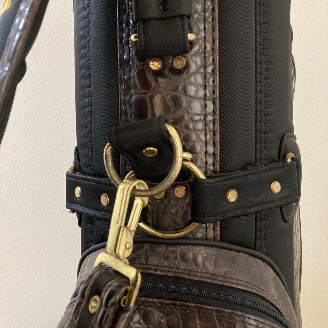 ブルガリ ゴルフ キャディバッグ ヴィンテージ 旧ロゴ×刺繍 希少