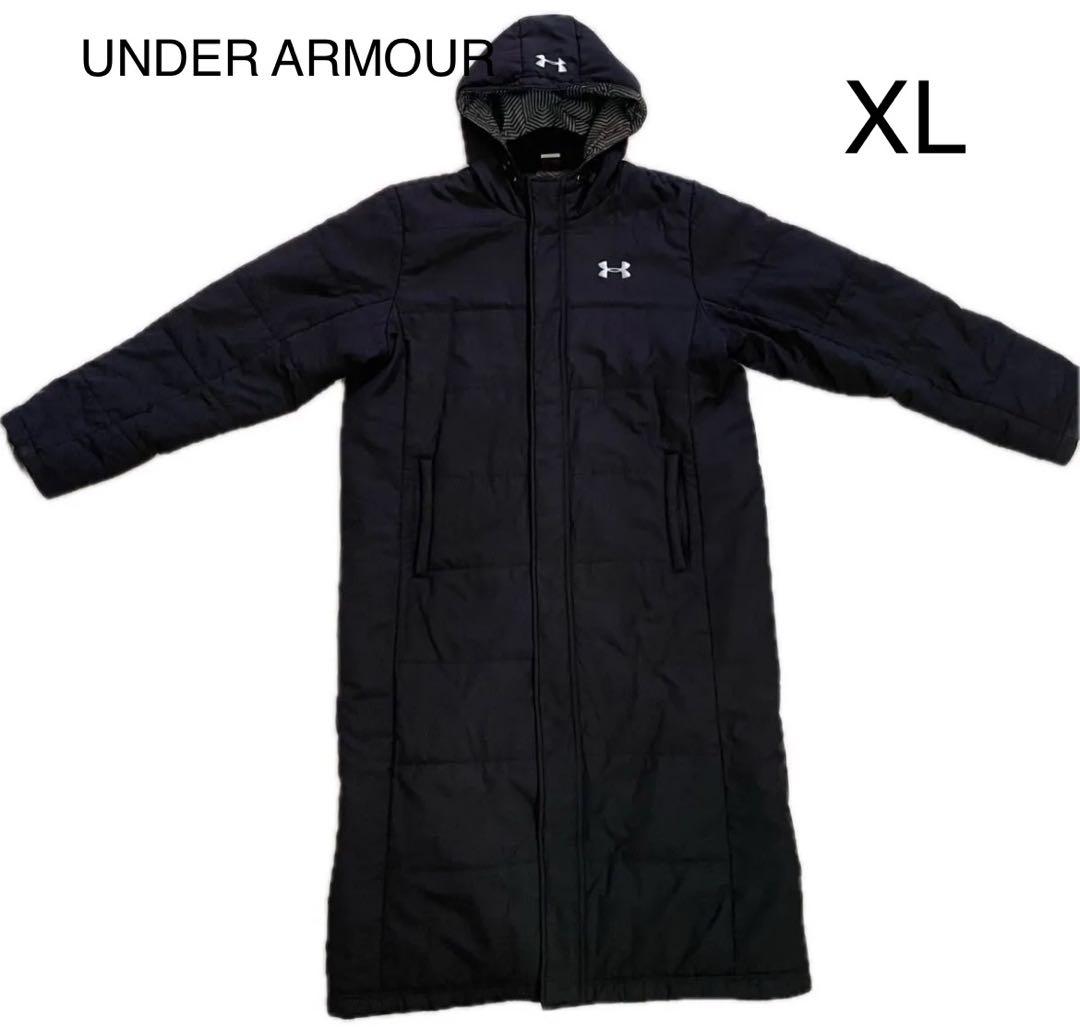 アンダーアーマー UNDER ARMOUR ベンチコート　XL 黒 UNDER ARMOUR（アンダーアーマー） ベンチコート 中綿 メンズ UAロゴ