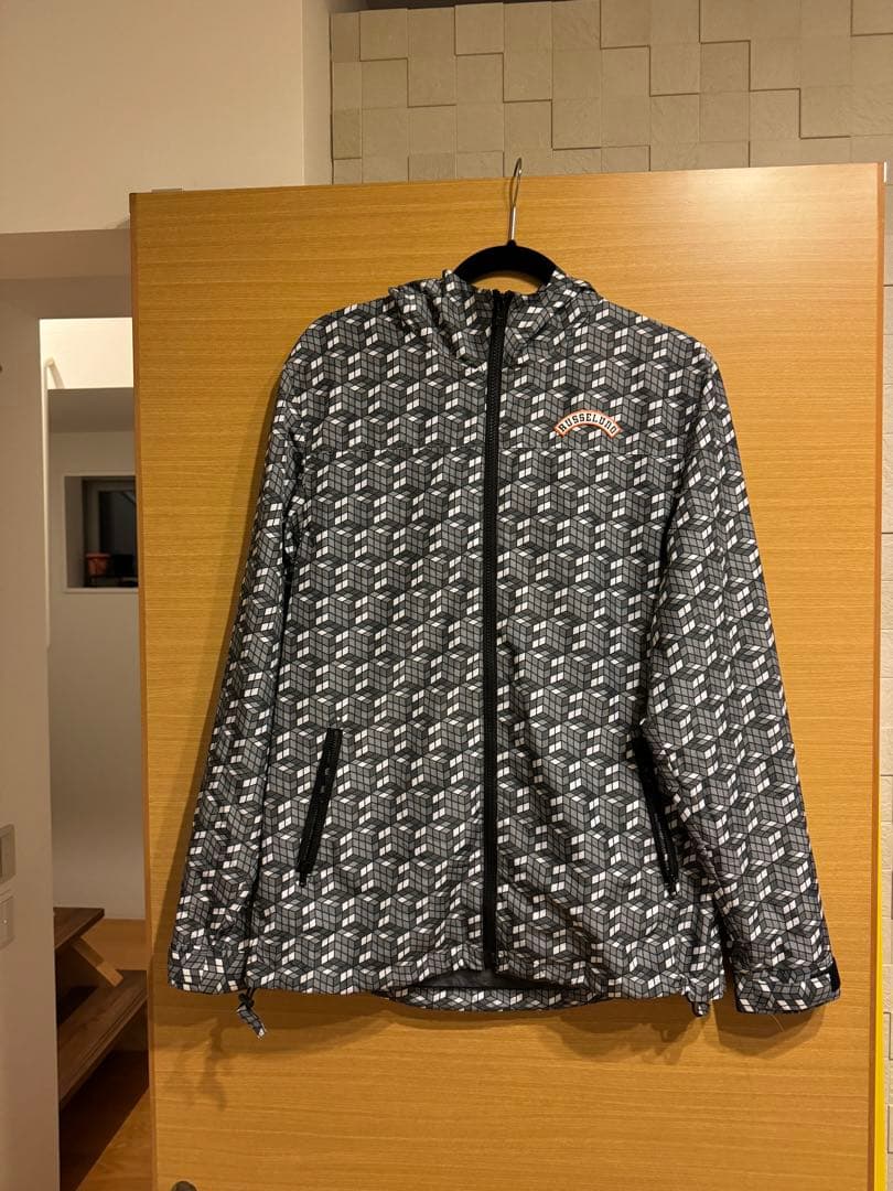 ラッセルノレインウェア グレー 立体デザイン レインコート 上下 アウトドア 通販 レインスーツ メンズ レディース