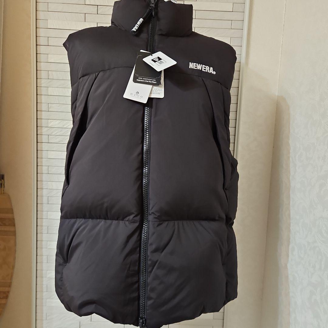 NEW ERA ダウンベスト　サイズ　L 　新品・タグ付き 　カラーブラック NEW ERA（ニューエラ） NEW ERA Down Vest Corduroy Nylon Combi Black