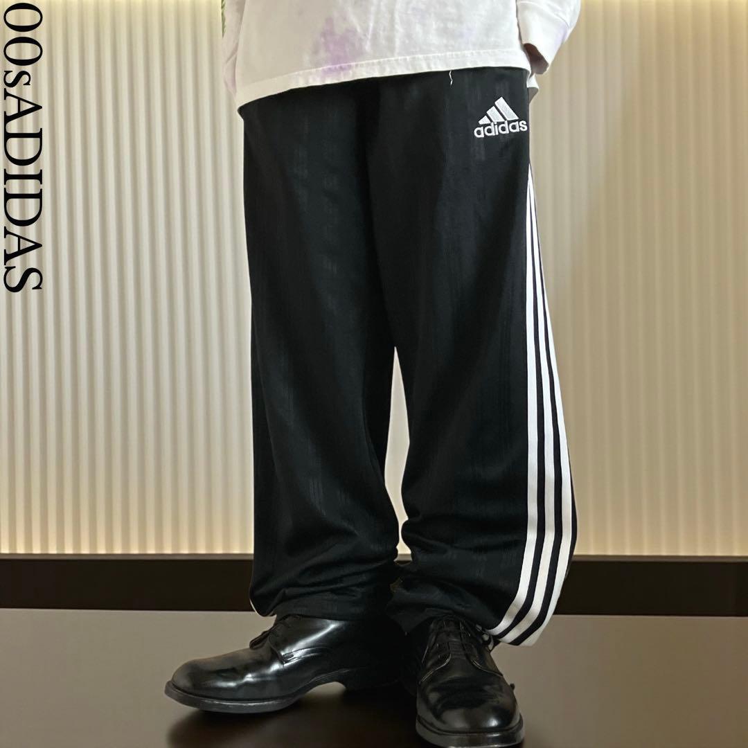 00s old adidas Lサイズ バギートラックパンツ 極太ジャージY2K - メルカリ