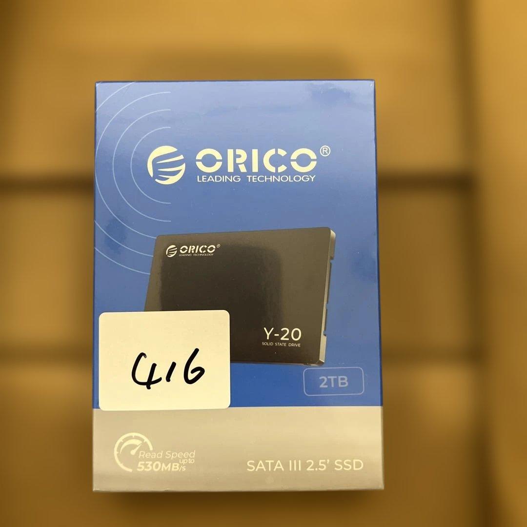 416 ORICO Y20 2TB 内蔵型SSD 未開封 Amazon | ORICO Y20 2TB 内蔵型SSD 2.5インチ 7mm 3D NAND採用 SATAIII