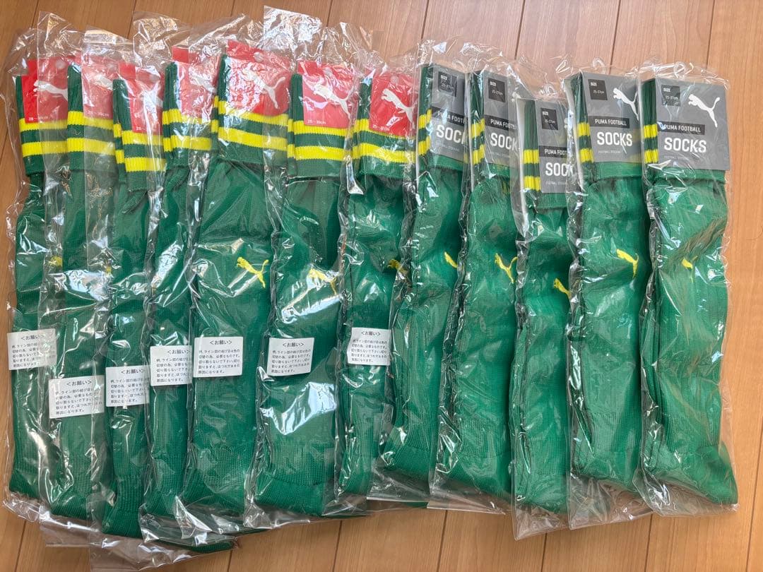 PUMA サッカーソックス 緑×黄 12足セット 楽天市場】スポーツ用ハイソックスとしても ♪サッカー ソックス