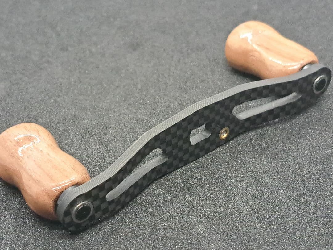 超軽量セット カーボンハンドル ダイワ/アブ/シマノ 全長95mm軸間85mm