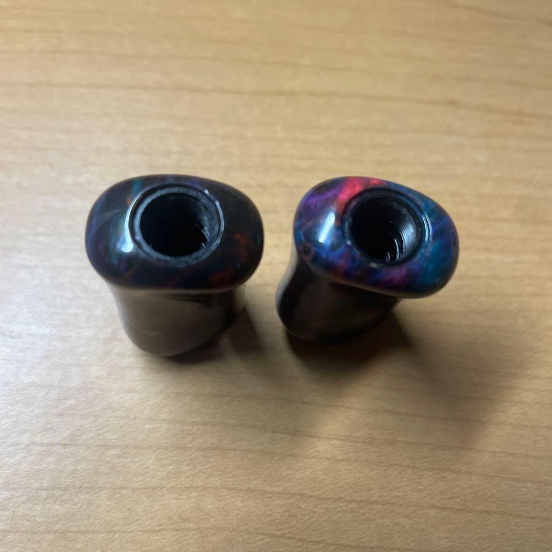 わたらせ樹脂工房 とても綺麗なスタビライズドウッド シマノ左用2個