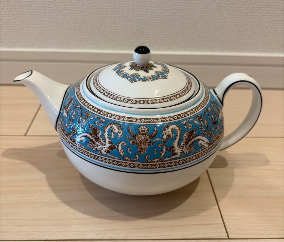 《美品》 フロレンティーン ターコイズ ティーセット　12点