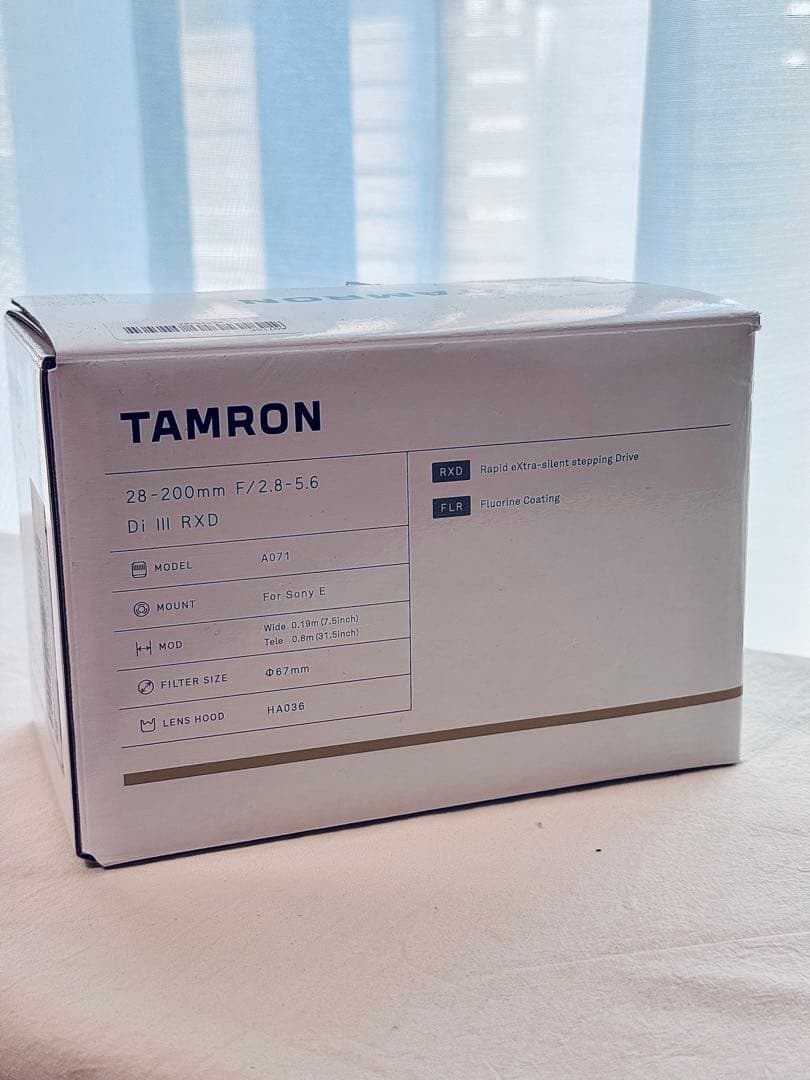 タムロンTAMRON 28-200mm F/2.8-5.6 Di III RXD