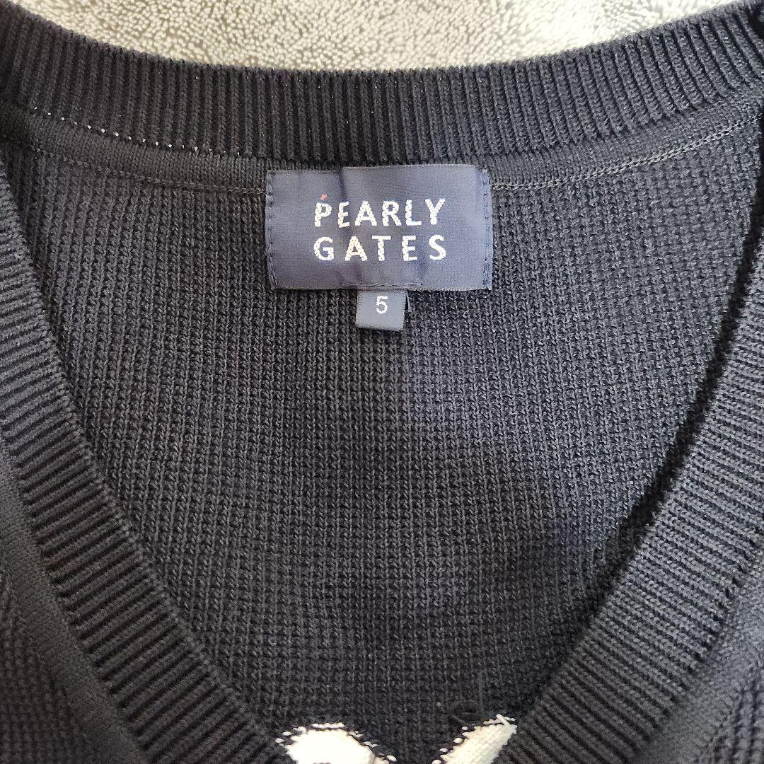 PEARLY GATES Vネックニットベスト サイズ5 - メルカリ
