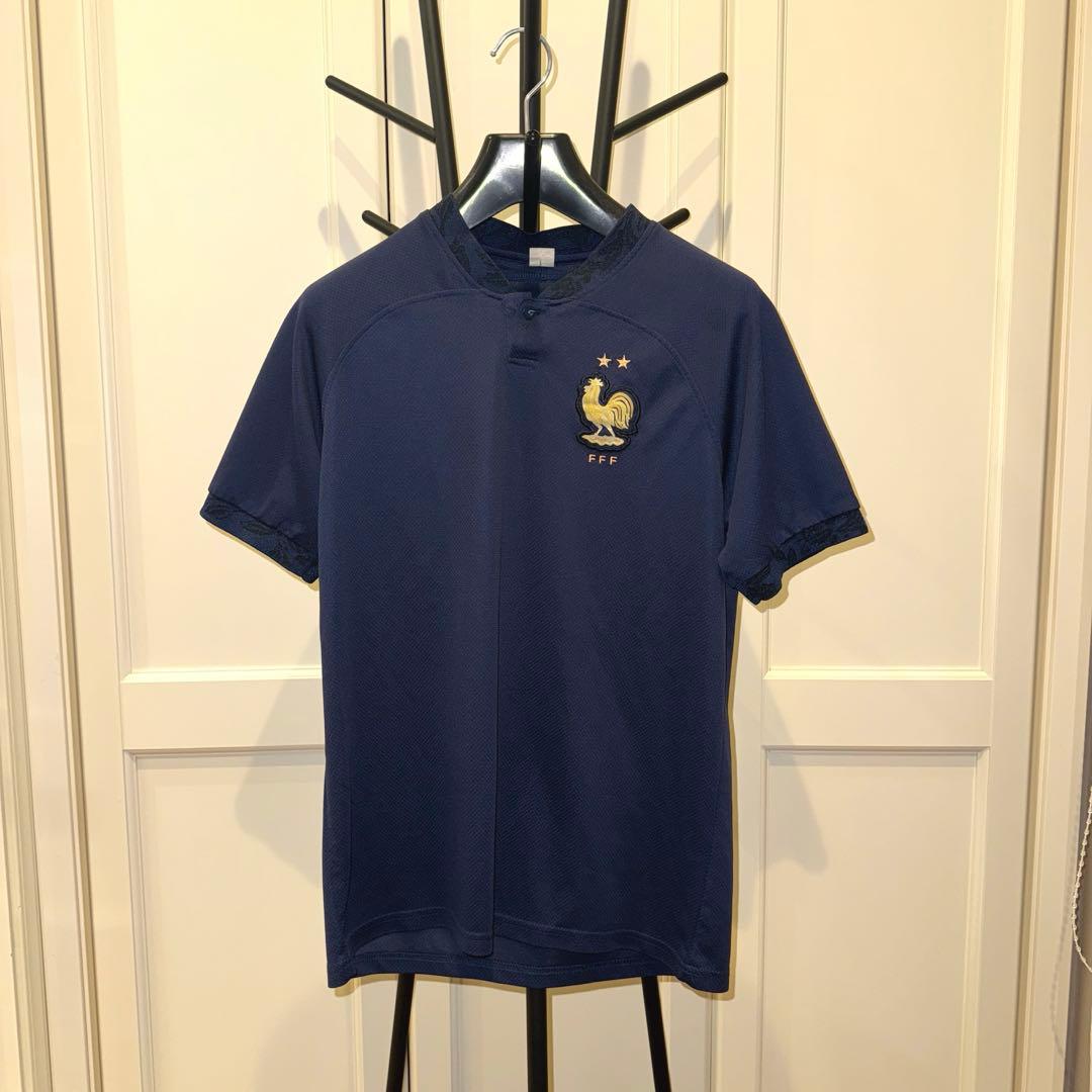 フランス代表 MBAPPE 10 ネイビーシャツ　サッカー　Tシャツ　Sサイズ France FFF 2018 FIFA WorldCup Kylian Mbappe 10 Jersey Vaporknit