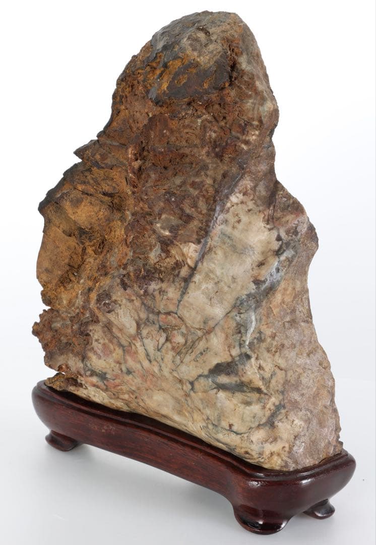 菊花石 菊紋石 大輪 紋石 台座付 3.2kg 鑑賞石 原石 自然石 美石 水石