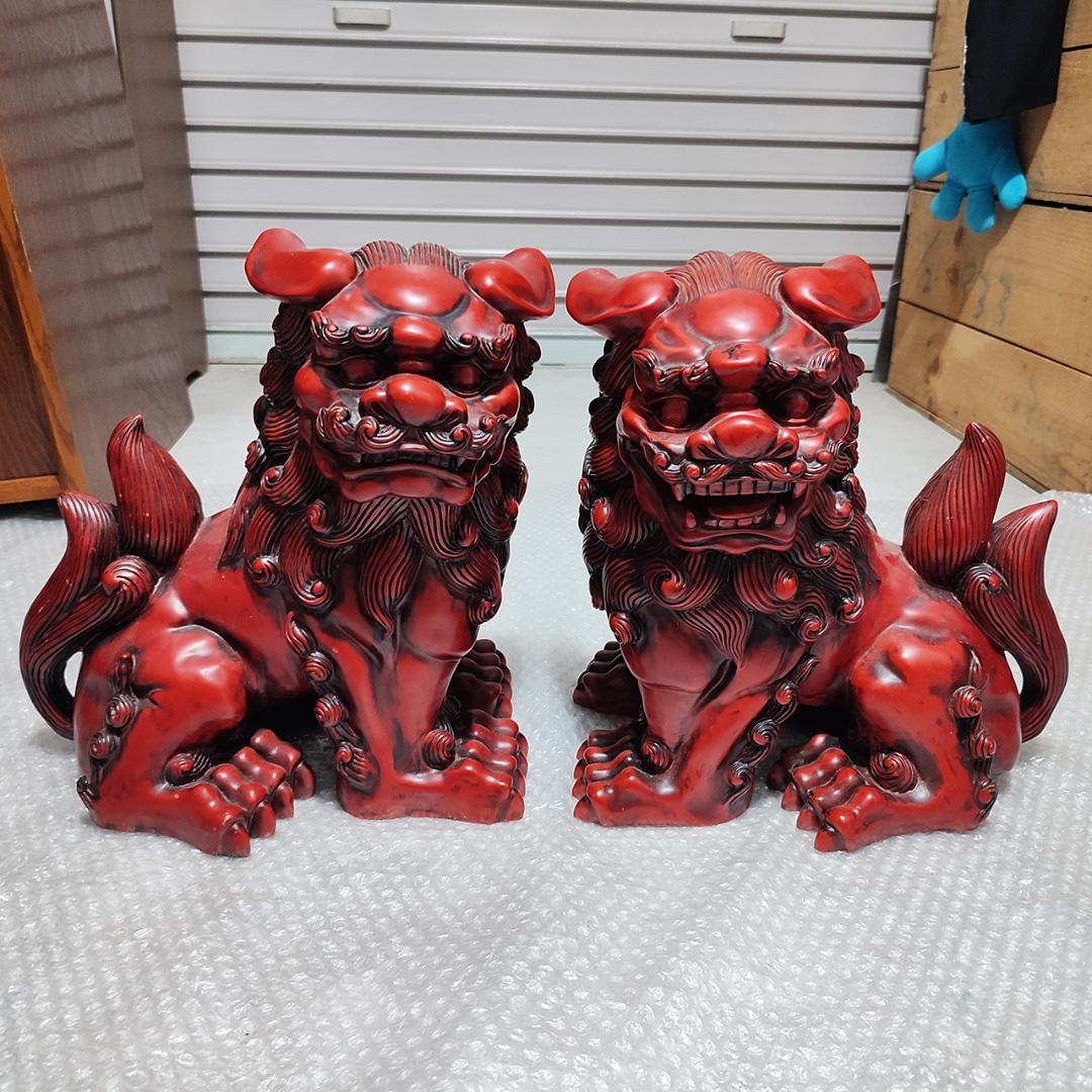 寿山石 じゅざんせき 獅子置物 特大 32cm×22cm×31cm 12kg Amazon.co.jp: 祥獅精品 シーサー 置物 寿山石(大)品 : ホーム＆キッチン