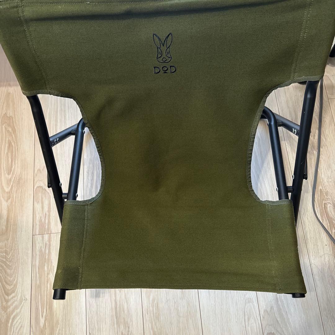 焚き火チェア DOD アウトドアチェア オリーブグリーン - メルカリ