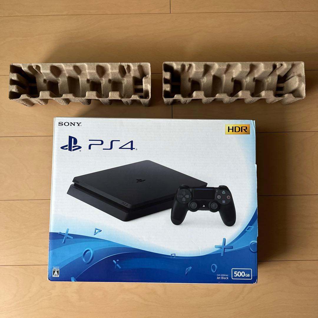 PS4 本体 プレステ4 500GB CUH-2200A ブラック - メルカリ