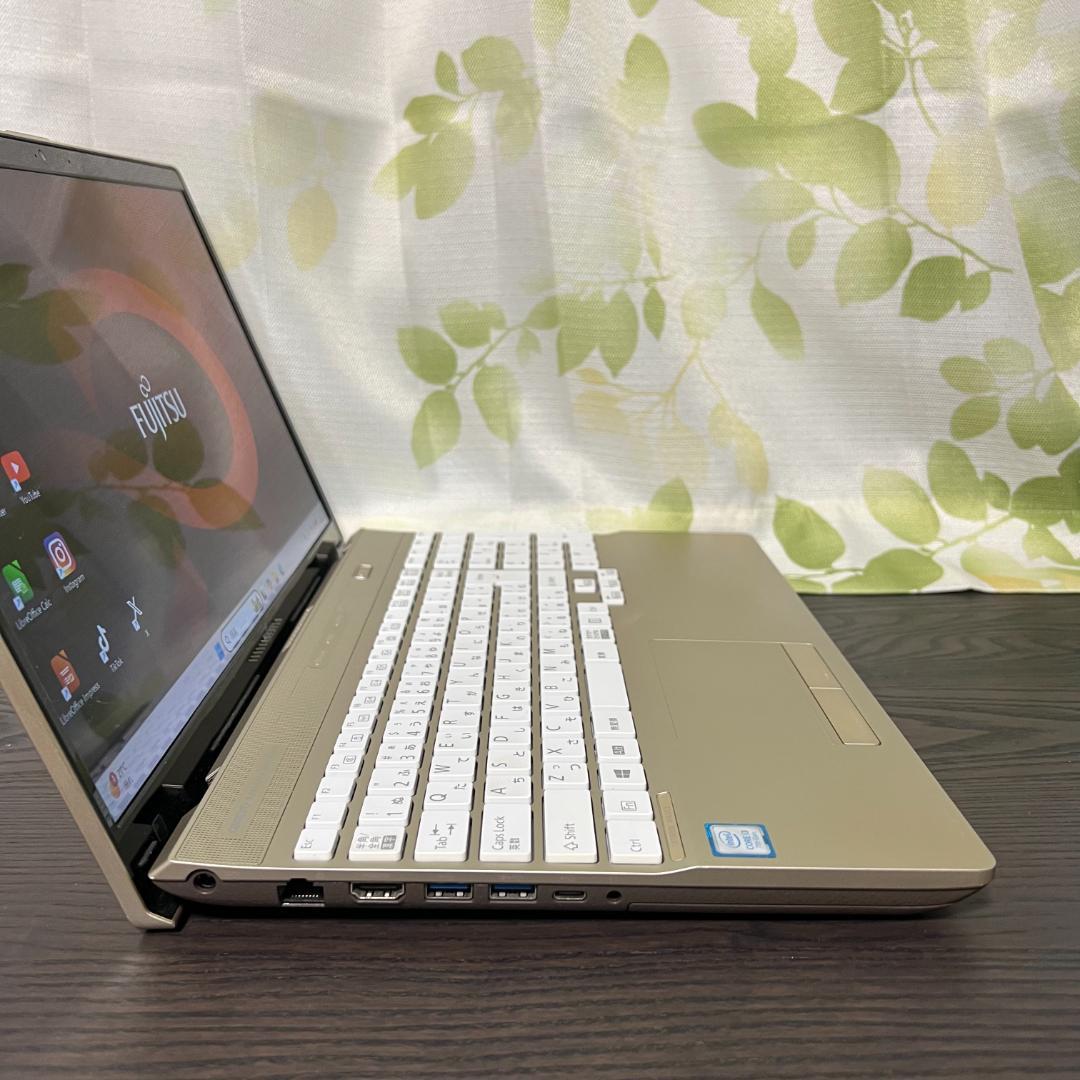 綺麗なゴールド✨富士通 LIFEBOOK☆SSD256GB☆メモリ8GB☆i3 - メルカリ