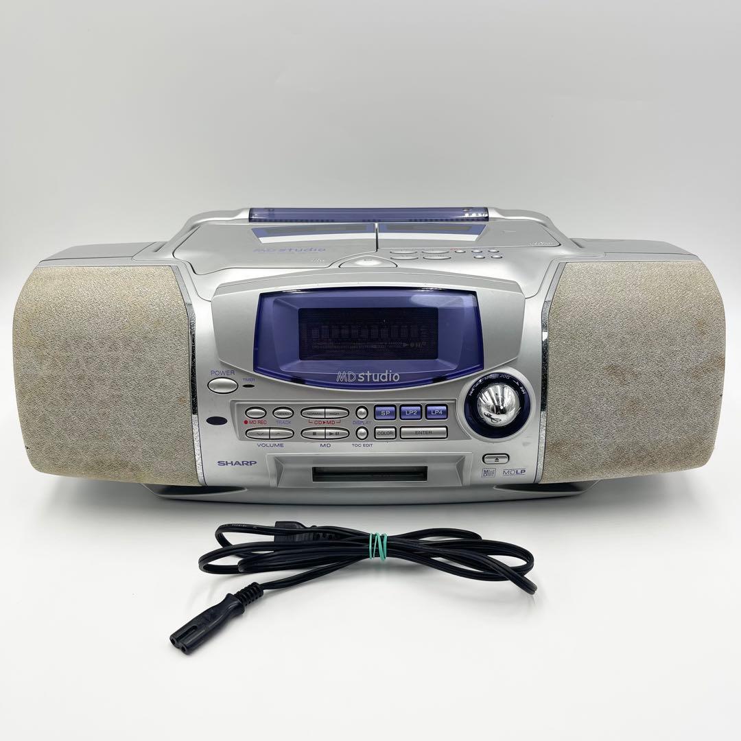 SHARP MDstudio CD MDラジカセ MD-F150 ジャンク - メルカリ