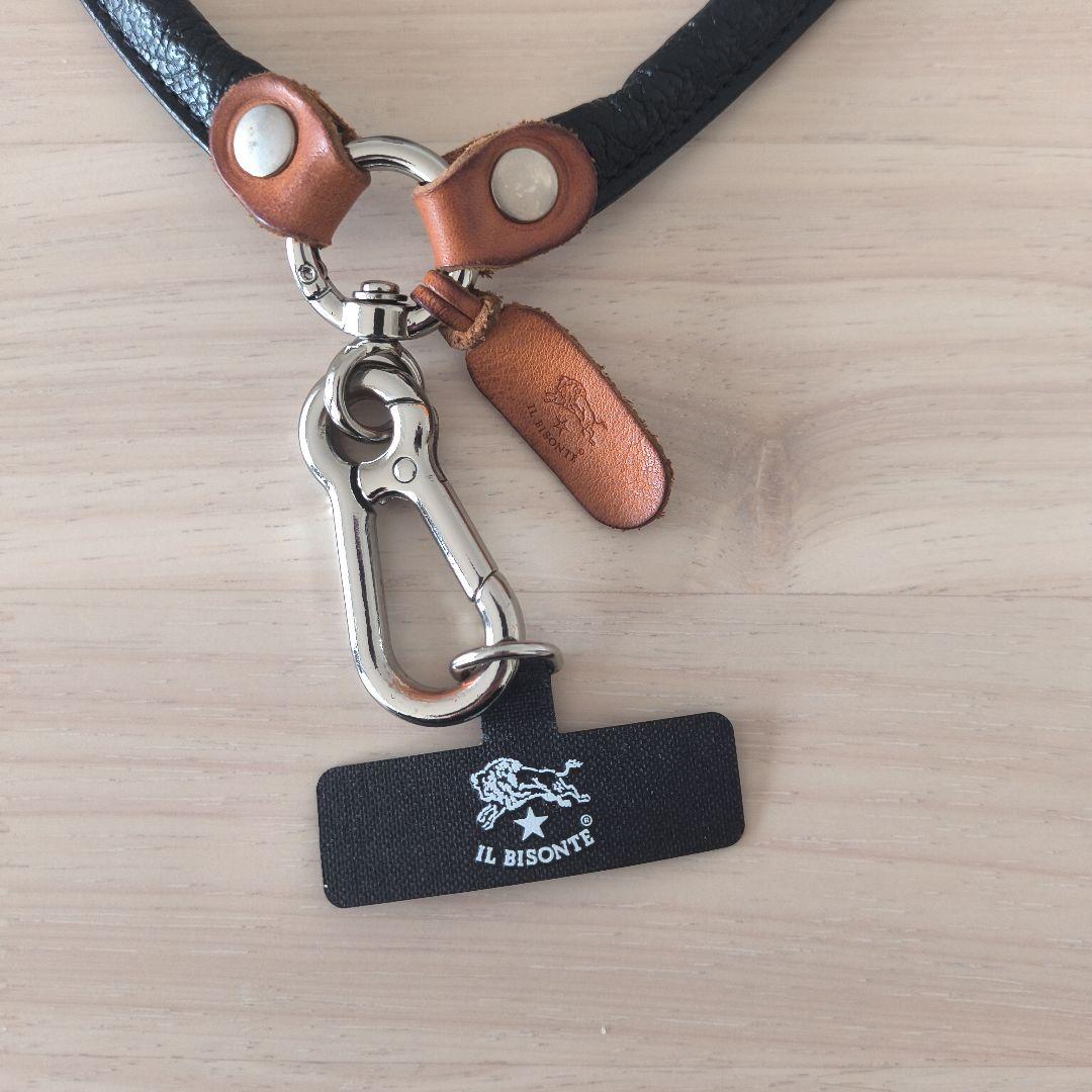 z*4様 IL BISONTE レザー ストラップ カラビナ付き IL BISONTE（イルビゾンテ） スマホショルダー レザーストラップ